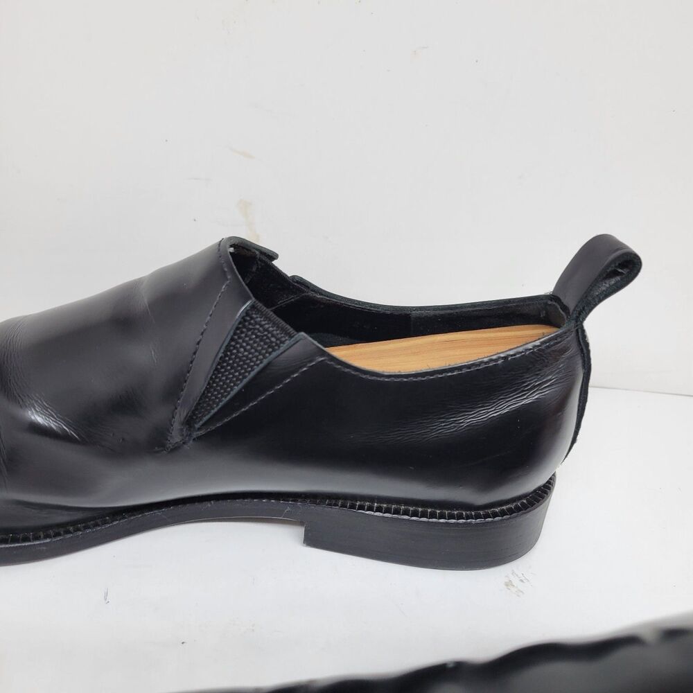Comme Des Garcons Black Leather Loafers 24cm Womens US 7 Mens US 6 - Picture 14 of 16
